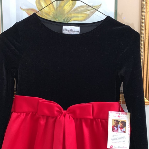 Rare Editions christmas red dress size 8 new - Picture 3 of 6